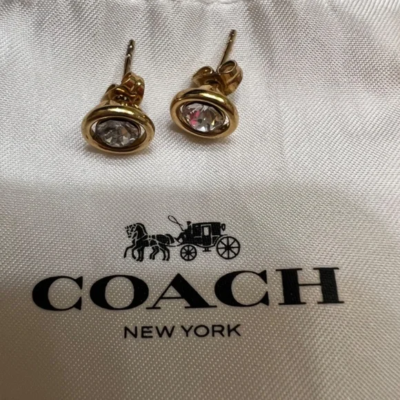Coach stud earrings - Picture 6 of 8
